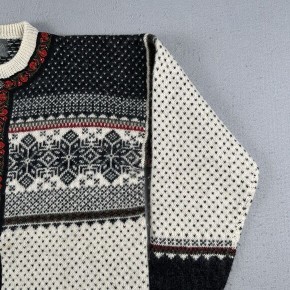 Squaw Valley Sweater Women’s Medium Multicolor Wool‎ Nordic Fair Isle Cardigan - Picture 3 of 16